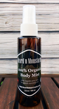 Organic Body Mist with Pine and Bergamot